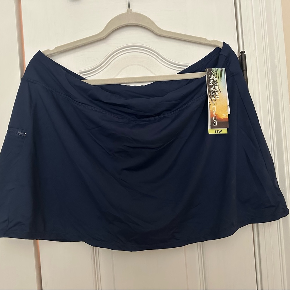 Navy Blue Swim Skirt